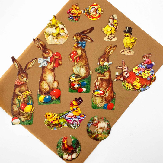 Easter Bunnies Loose Easter Paper Scrap Pack